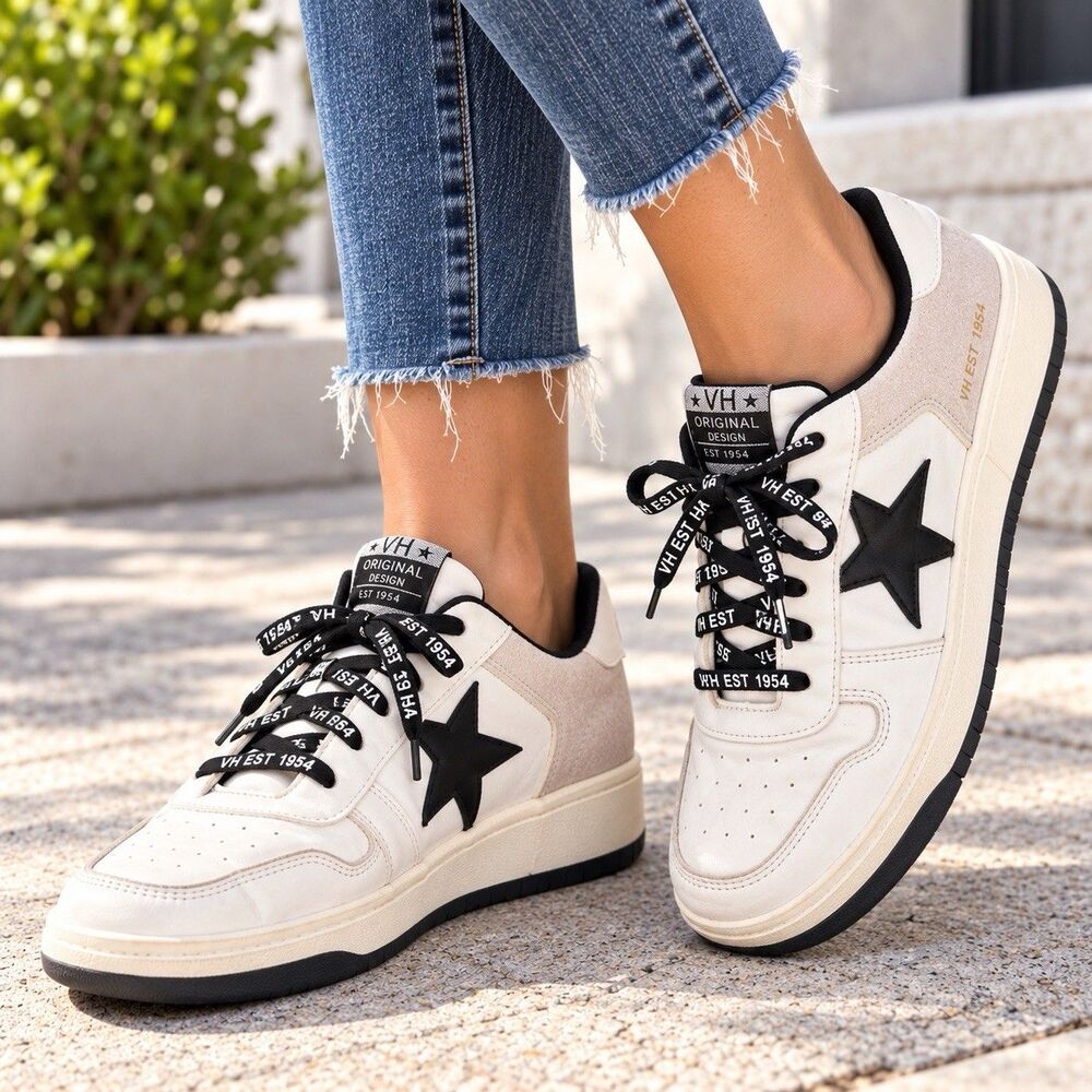 Women’s Vintage Havana Kathy White Multi Sneakers Size 8.5 Retro Sneaker Stars